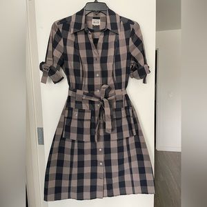 Converse plaid shirtdress